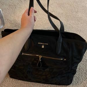 Michael Kors black cheetah purse